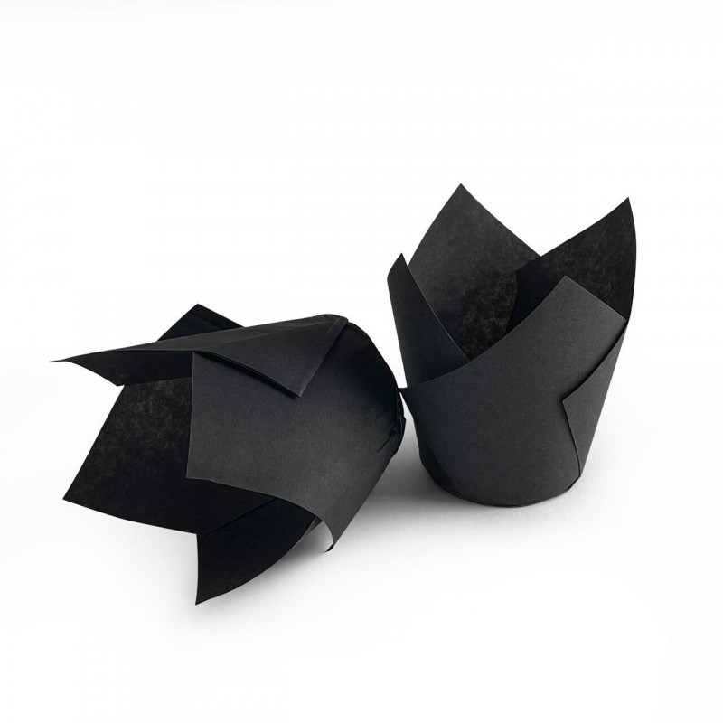 Форма ТЮЛЬПАН d50 h80 Черный, 25шт