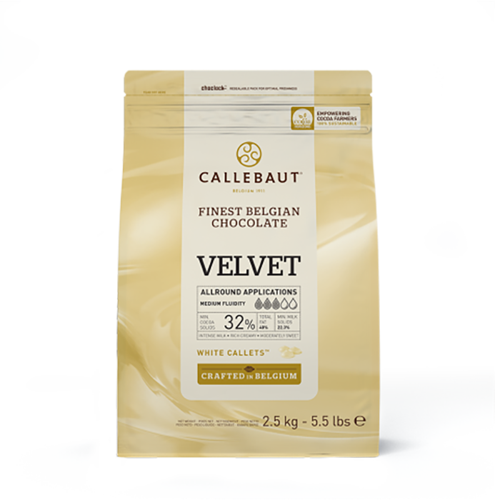 Шоколад белый Callebaut Velvet 32%, 200гр