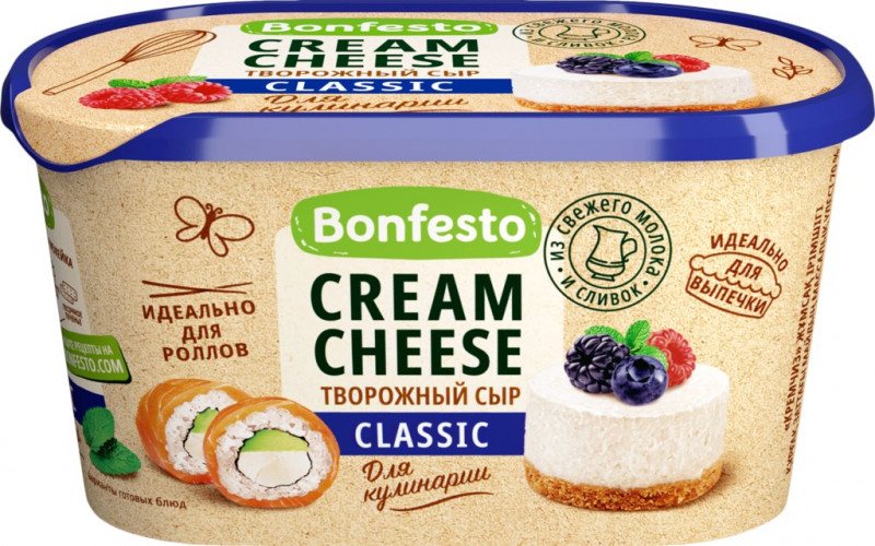 Сыр творожный Кремчиз Bonfesto 70%, 400 гр